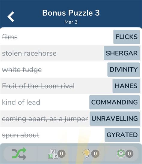 7 little bonus words.